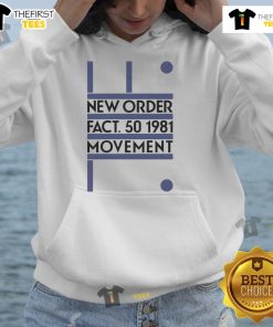 Official New Order Movement 1981 Hoodie featuring vintage graphic design, perfect for fans of classic music apparel.