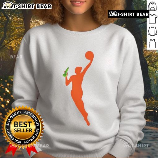 Official New WNBA Logo Sex Toy Meme Sweatshirt featuring a humorous design for fans and collectors.