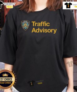 Official New York City Police Department Traffic Advisory Ladies Tee in stylish design, perfect for casual wear and support.