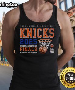 Official New York Knicks Eastern Conference Finals 2025 tank top featuring team colors and logo, perfect for fans.