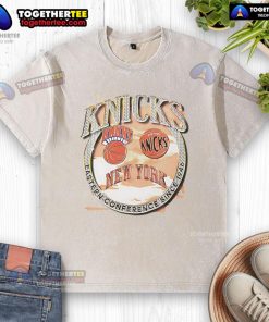 Official New York Knicks Eastern Conference Classics Crown Jewels T-Shirt in washed style, perfect for fans since 1946.