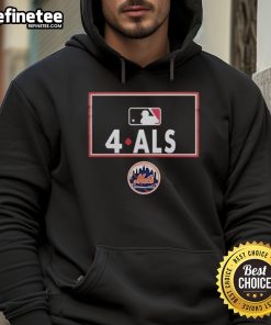 Official New York Mets Awareness 4 to ALS MLB Hoodie featuring team colors and logo, supporting ALS awareness.