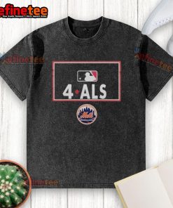 Official New York Mets ALS Awareness t-shirt, MLB washed style, showcasing team spirit and support for ALS research.