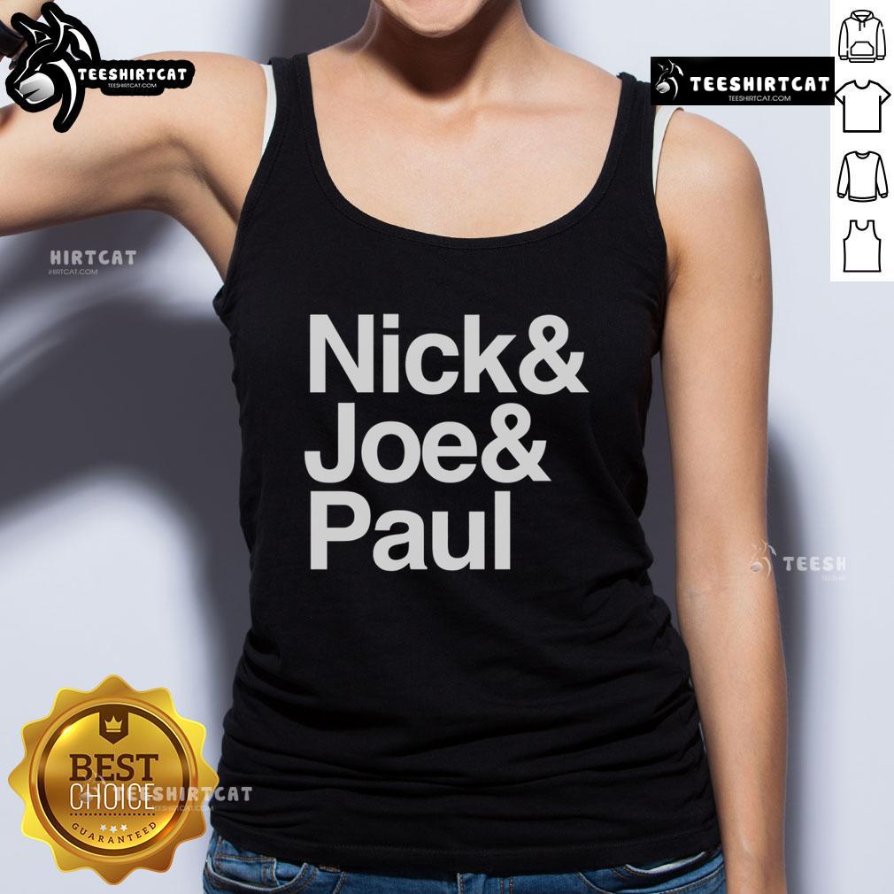 Official Nick Joe Paul Tank Top Official Nick Joe Paul tank top featuring vibrant colors and stylish design, perfect for casual wear.