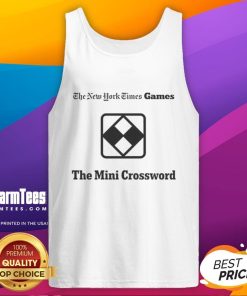 Official NYT Mini Crossword tank top featuring a stylish design for fans of The New York Times Games.