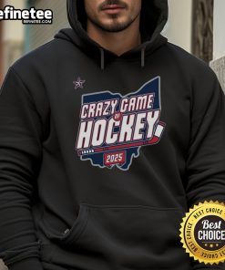 Alt Text: Official O.A.R. Crazy Game of Hockey 2025 logo hoodie featuring vibrant design and comfortable fit for fans.