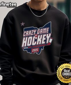 Official O.A.R. Crazy Game of Hockey 2025 logo sweatshirt featuring a vibrant design and comfortable fit.