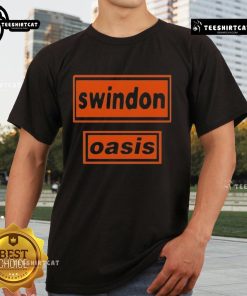 Official Oasis Swindon 2025 T-Shirt featuring iconic band logo and stylish design, perfect for fans and collectors.
