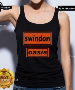 Official Oasis Swindon 2025 tank top featuring a stylish design and vibrant colors, perfect for fans and events.