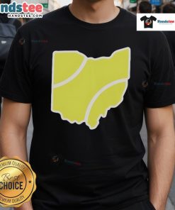 Official Ohio Tennis Ball T-Shirt featuring vibrant graphics and a comfortable fit for tennis enthusiasts in Ohio.