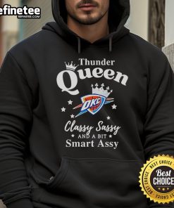 Official Oklahoma City Thunder hoodie featuring a classy, sassy design with a smart-assy twist for fans.