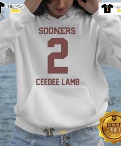 Official Oklahoma Sooners Football CeeDee Lamb 2 Hoodie showcasing team colors and logo, perfect for fans.