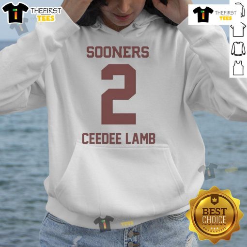 Official Oklahoma Sooners Football CeeDee Lamb 2 Hoodie showcasing team colors and logo, perfect for fans.