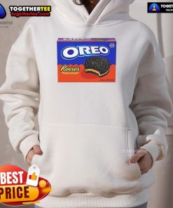Official Oreo Reese's cookie flavor hoodie featuring a colorful design and cozy fabric for fans of sweet treats.