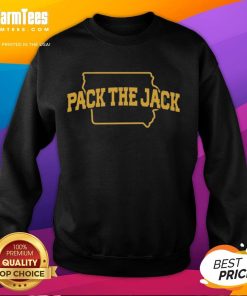 Official Pack The Jack Iowa Hawkeyes football sweatshirt featuring team colors and logo, perfect for game day wear.