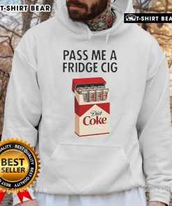 Official Pass Me Fridge Cigarette Diet Coke Hoodie featuring a stylish design, perfect for casual wear and soda lovers.