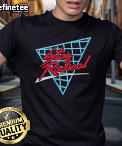 Official Paul Saladino MD Stay Radical T-Shirt in black with bold white lettering, promoting a health-conscious lifestyle.