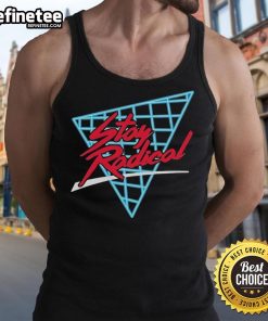 Official Paul Saladino MD Stay Radical tank top in black, featuring bold lettering for health enthusiasts.