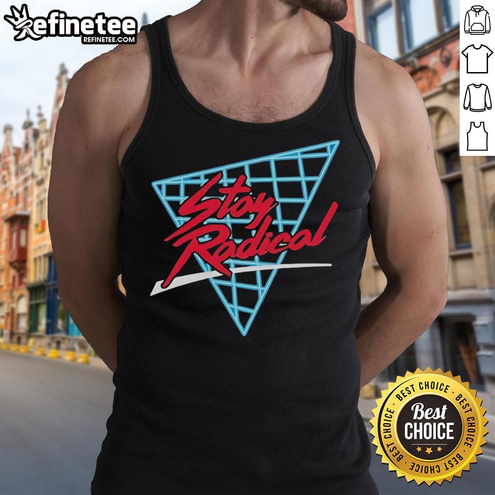 Official Paul Saladino Md Stay Radical Tank Top Official Paul Saladino MD Stay Radical tank top in black, featuring bold lettering for health enthusiasts.