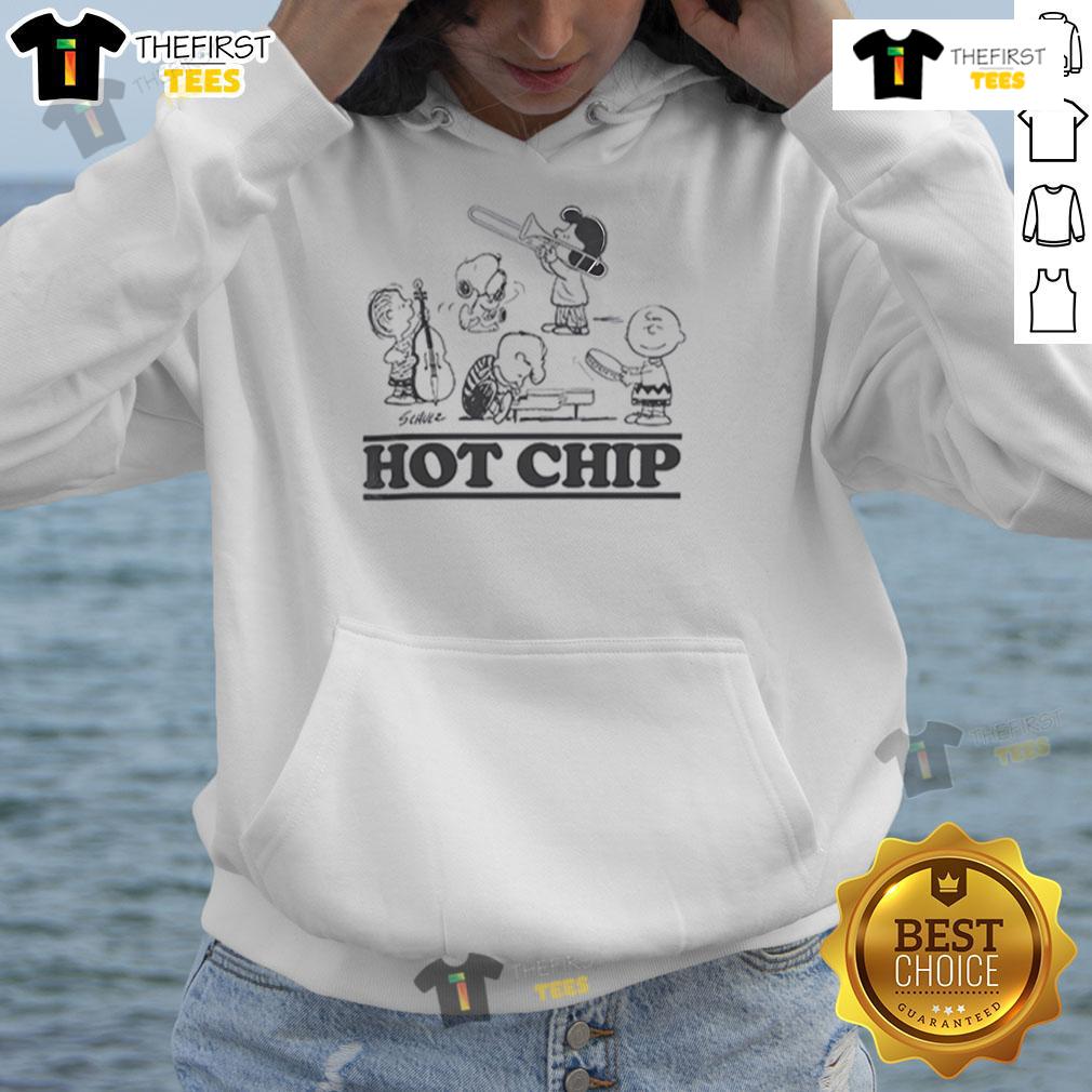 Official Peanuts X Hot Chip Over And Over Hoodie Alt Text: Official Peanuts X Hot Chip Over And Over Hoodie featuring colorful graphics and playful designs for fans.