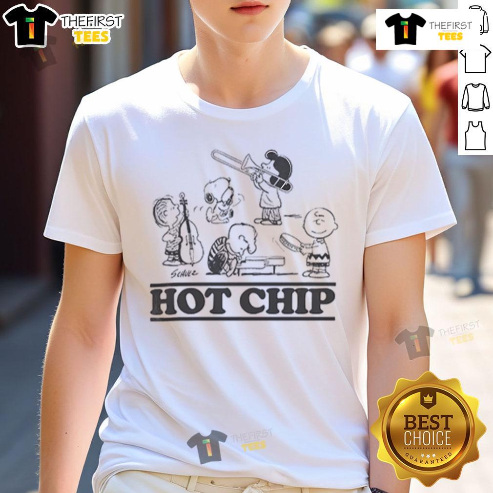 Official Peanuts X Hot Chip Over And Over T Shirt Official Peanuts X Hot Chip Over And Over T-Shirt featuring iconic Peanuts characters in vibrant colors and unique design.