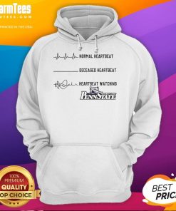 Official Penn State Nittany Lions NCAA hoodie featuring heartbeat design, perfect for game day and fan apparel.