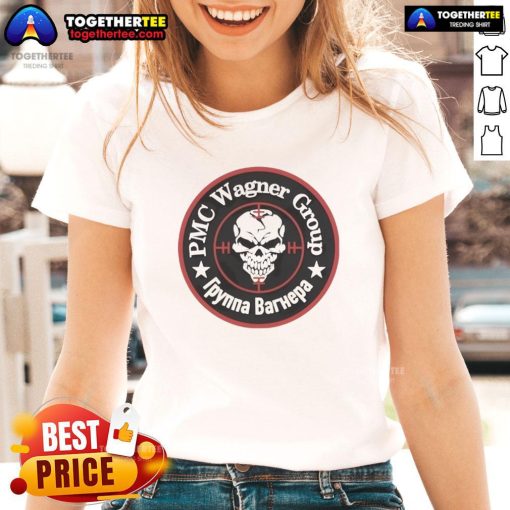 Official PMC Wagener Group Pynna Barhepa Skull Ladies Tee featuring a stylish skull graphic on a women's t-shirt.