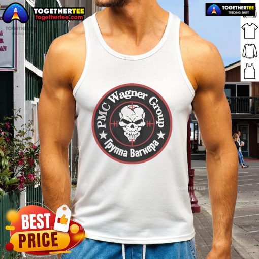 Official PMC Wagener Group Pynna Barhepa Skull Tank Top featuring a bold skull design and stylish fit.