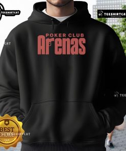 Official Poker Club Arenas Hoodie featuring a stylish design and vibrant colors, perfect for poker enthusiasts.