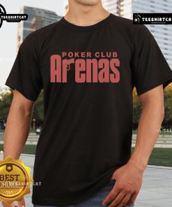 Official Poker Club Arenas T-Shirt featuring a stylish design and vibrant colors, perfect for poker enthusiasts.