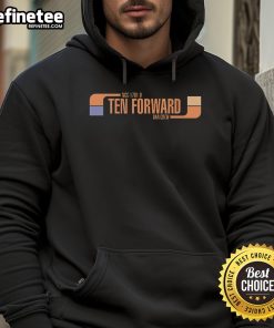 Official Premium Ten Forward Bar Crew NCC-1701-D Hoodie featuring Star Trek design and comfortable fit for fans.
