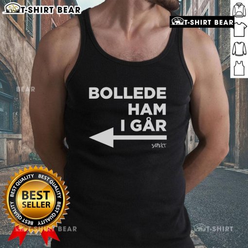Official Princess Isabella wearing Bollede Ham I Gar tank top, showcasing her stylish and trendy fashion choice.