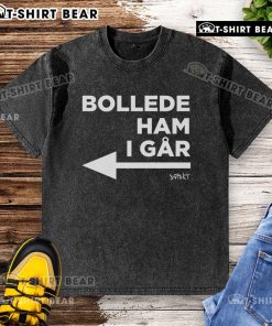 Alt Text: Official Princess Isabella in a stylish Bollede Ham I Gar washed t-shirt, showcasing her chic fashion sense.