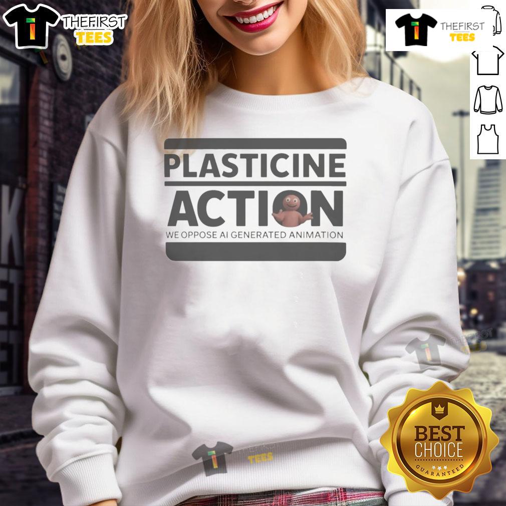 Official Protests Plasticine Action Sweatshirt Official Protests Plasticine Action sweatshirt featuring vibrant graphic design promoting environmental awareness.