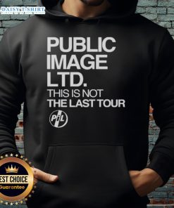 Official Public Image LTD 'This Is Not The Last Tour 2025' hoodie featuring bold graphics and a stylish design.