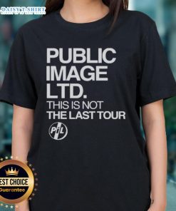 Official Public Image LTD 'This Is Not The Last Tour 2025' ladies tee featuring bold graphics and stylish design.