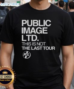 Alt Text: Official Public Image Ltd This Is Not The Last Tour 2025 T-Shirt featuring bold graphics and vibrant colors.