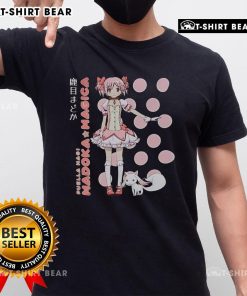 Alt Text: Official Puella Magi Madoka Magica Madoka Kaname Polka Dot T-Shirt featuring vibrant colors and unique design.