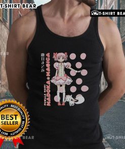 Alt Text: Madoka Kaname polka dot tank top from Puella Magi Madoka Magica, featuring vibrant colors and stylish design.