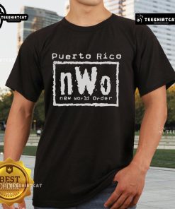 Official Puerto Rico Nwo New World Order T-Shirt featuring bold graphics and vibrant colors for fans and collectors.