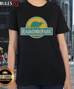 Official Raimondi Park logo on a stylish ladies tee, perfect for fans of the park and outdoor activities.