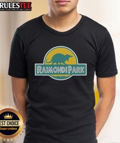 Official Raimondi Park Logo T-Shirt featuring a vibrant logo design, perfect for park enthusiasts and outdoor lovers.