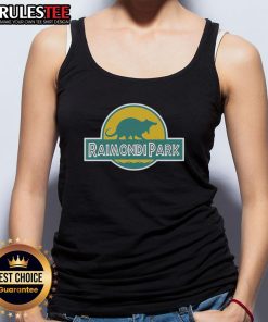 Official Raimondi Park logo tank top featuring a vibrant design, perfect for summer outings and outdoor activities.