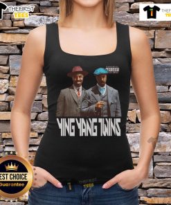 Alt Text: Official Rappers Sinners Yin Yang Twins Drake Michael B. Jordan Tank Top featuring vibrant design and hip-hop style.
