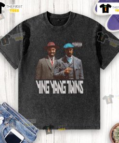 Official Rappers Sinners Yin Yang Twins Drake Michael B. Jordan washed t-shirt featuring vibrant graphics and unique design.