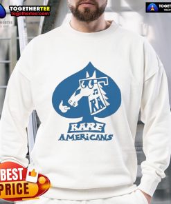 Alt Text: Official Rare Americans Spades Sweatshirt featuring unique design and comfortable fit for fans of the Rare Americans.