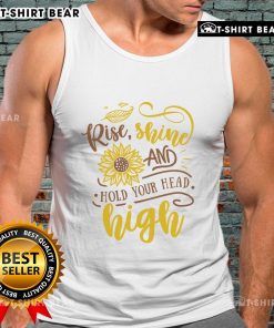 Alt Text: Official Rise Shine and Hold Your Head Sunflower Tank Top featuring a vibrant sunflower design on a stylish tank.