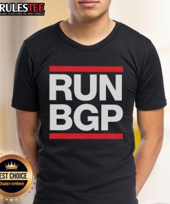 Official Run Bgp T-Shirt featuring a bold logo and vibrant design, perfect for running enthusiasts and fans.