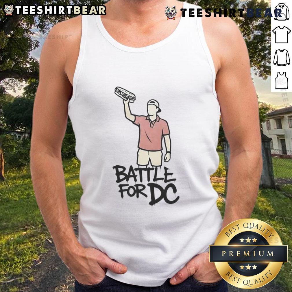Official Sandwich Guy Battle For Dc Tank Top Alt Text: Official Sandwich Guy Battle for DC tank top featuring bold graphics and vibrant colors, perfect for fans and casual wear.