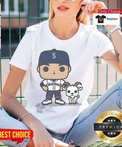 Official Seattle Mariners Goat Night 2025 ladies tee featuring vibrant graphics and a comfortable fit for fans.